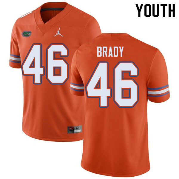 Jordan Brand Youth #46 John Brady Florida Gators College Football Jerseys Sale-Orange